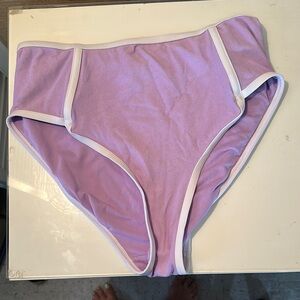 Lavender High-Waisted Bikini Bottoms